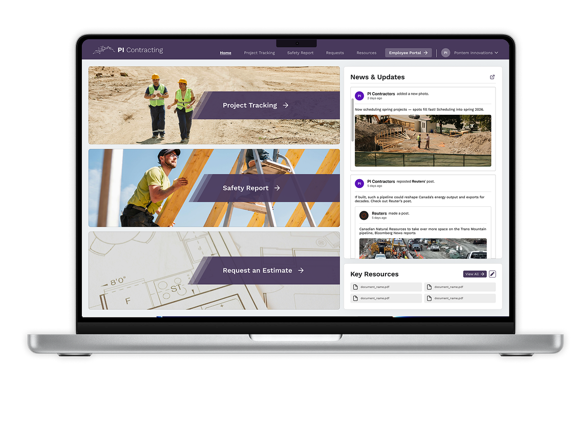 Client and employee portals