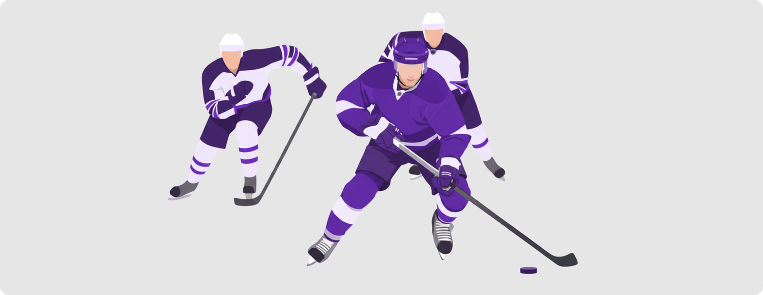 A hockey player