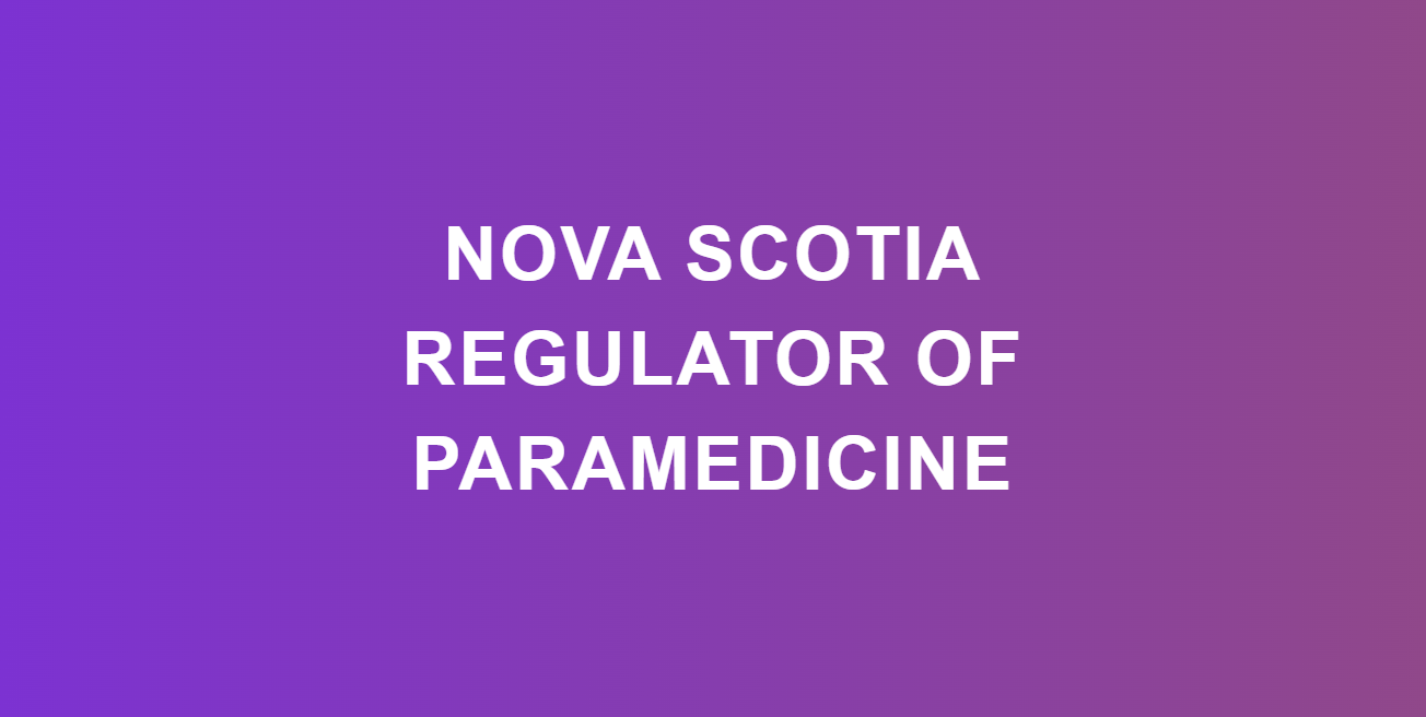 Nova Scotia Regulator of Paramedicine