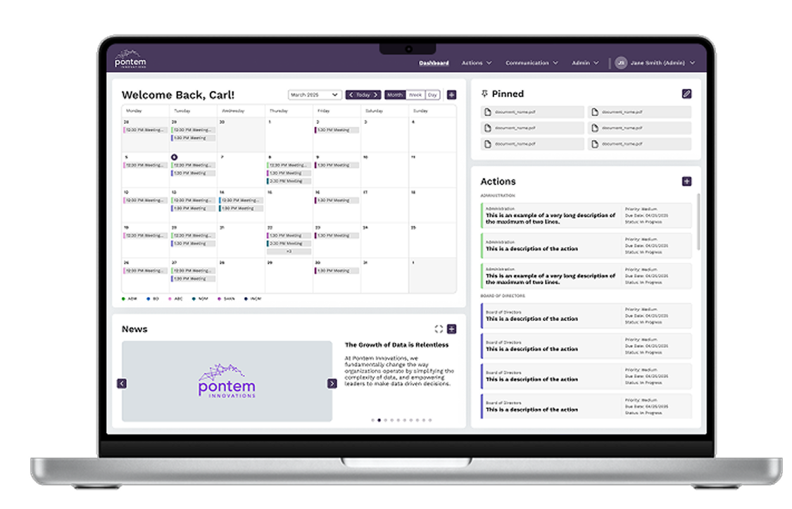 Board management portal