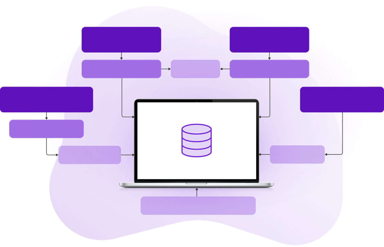 Unified reporting database illustration